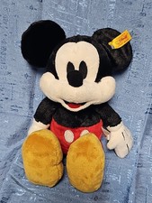 Steiff Disney Mickey Mouse 12" Plush Toy Tag Button in Ear Stuffed Animal