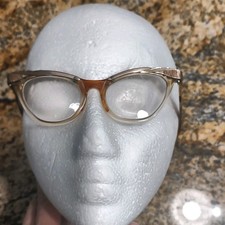 Bausch  Lomb Vintage Gold 50s Fifties Eyeglasses 4-5 1/4