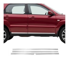 Side Door Molding Trim Skirt Garnish For Kia Sportage 2011-16 Stainless Steel 4x Side Door Molding Trim Skirt Garnish For Kia Sportage 2011-16 Stainless Steel 4x