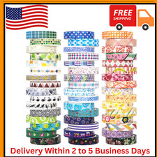 48 Rolls tape Set Decorative Adhesive Masking Tape for Scrapbooking