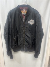Harley Davidson Womens 1998 Nylon Jacket Size XL Black