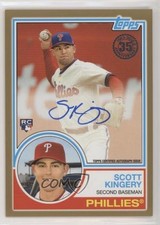 2018 Update 1983 Topps Design Gold 28/50 Scott Kingery #83A-SI Auto 1u6