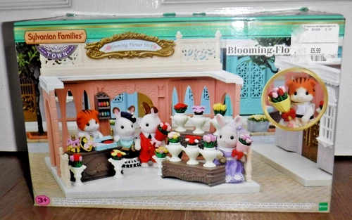 Sylvanian Families Rare Set Town Series Blooming Flower Shop ~ Boxed