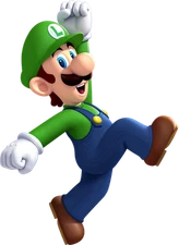 Luigi, Super Mario Bros, Truck, Car, Window, Wall Vinyl Decal