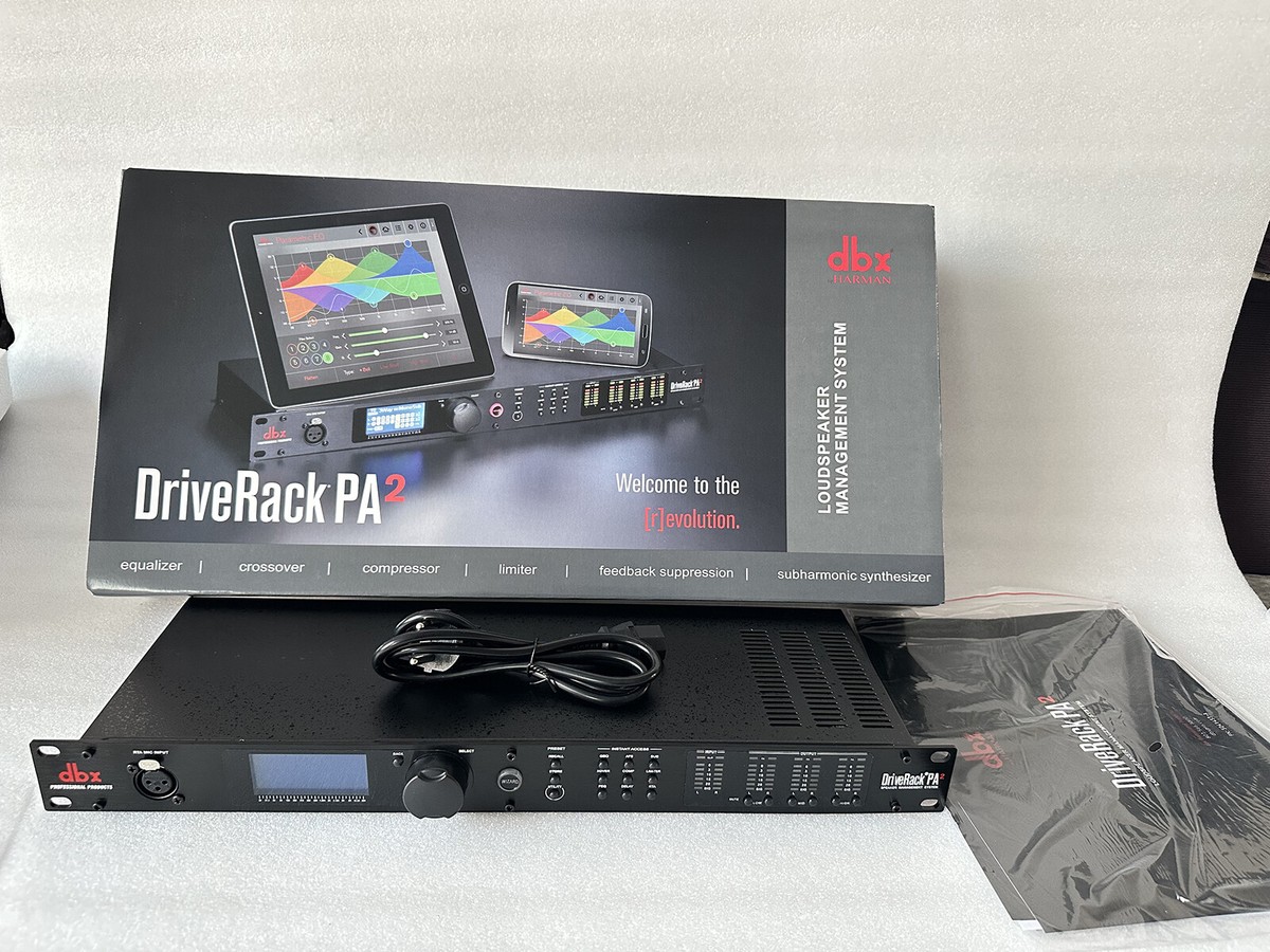 dbx Dack PA2 未使用 dbx DriveRack PA2 Complete Loudspeaker Management System 2x6 PA