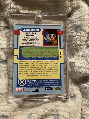 NEW Kith X-Men Gambit Card Limited Edition of 299 Orange