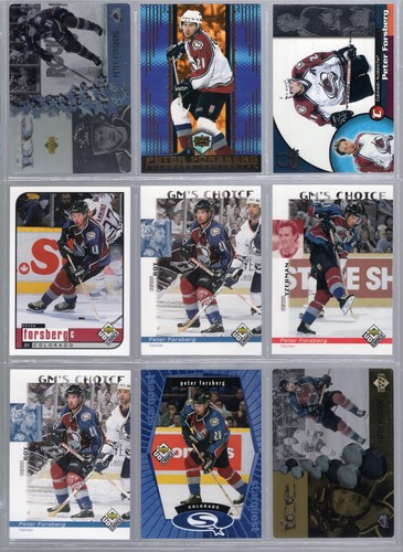 Lot of (69) PETER FORSBERG Starter Collection - No Duplicates w/Inserts - Picture 3 of 16