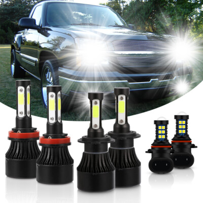 Para Fit Chevy Silverado 1500 2500 HD 2004-2006 LED Faro Luces Antiniebla