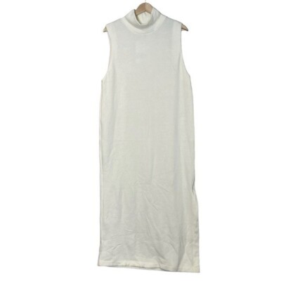Zara Womens Soft Knit White Mock Neck Midi Sweater Dress Size L Side Slit NEW | eBay Zara Womens Soft Knit White Mock Neck Midi Sweater Dress Size L Side Slit NEW | eBay