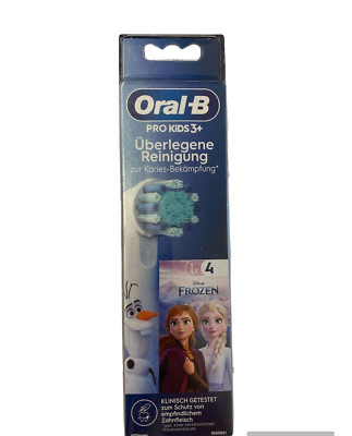 ORAL-B Kids 3+ Frozen, 4 Stück Aufsteckbürsten 4er Pack Original