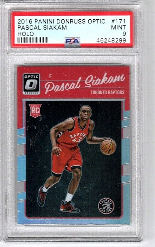 2016 Panini Donruss Optic Pascal Siakam Rookie Holo! PSA 9! Raptors! SP!