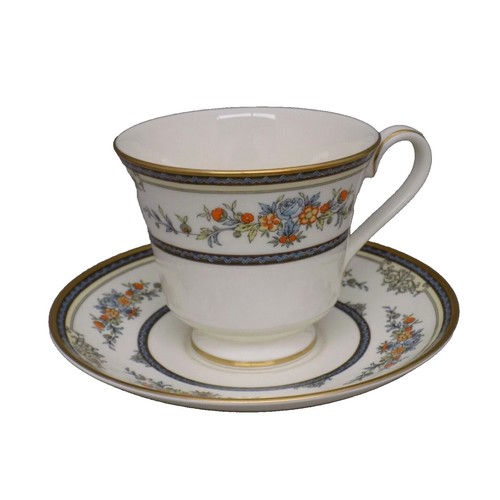 Antique Minton Cobalt band with Torch RARE Pattern S159 4 Saucers