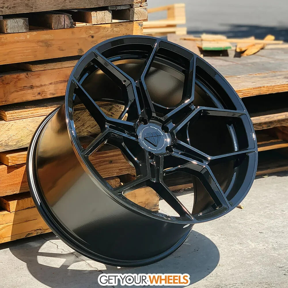 20'' Blaque Diamond F25 Gloss Black Wheels Tires S580 CLS550 BMW Audi R8 A8 S7