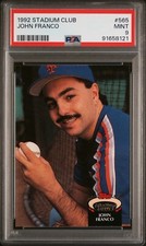 1992 STADIUM CLUB 565 JOHN FRANCO PSA 9 - pop of 1 *** - METS