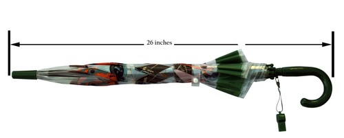Foxfire for Kids Clear Dome Umbrella - Picture 20 of 29