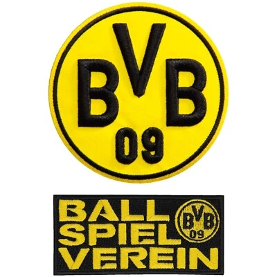Aufnäher BVB Borussia Dortmund Fahne 100% Stadion Emma Ballspielverein Stolz 3D