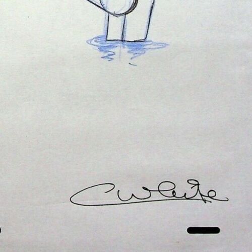 Lápiz de animación Fangface 1978 firmado por producción Colin White RUBY SPEARS #WC - Imagen 2 de 3