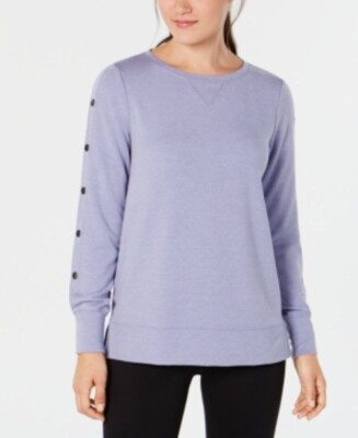 Ideology Snap-Sleeve Top Tranquility Size Large