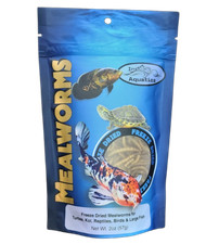 Freeze Dried Mealworms - Food  Treat for Turtles, Cichlid, Koi, Reptiles, Birds