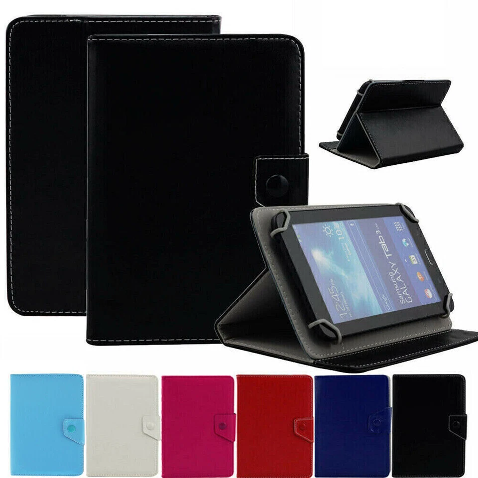 Leather Protective Case Cover Flip Folio Stand For All Amazon 7"8"10"inch Tablet - Image 3 of 4