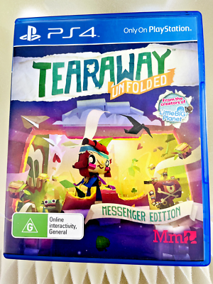 Jeu Tearaway Unfolded - PS4 Version PAL - Très Bon état Avec Notice