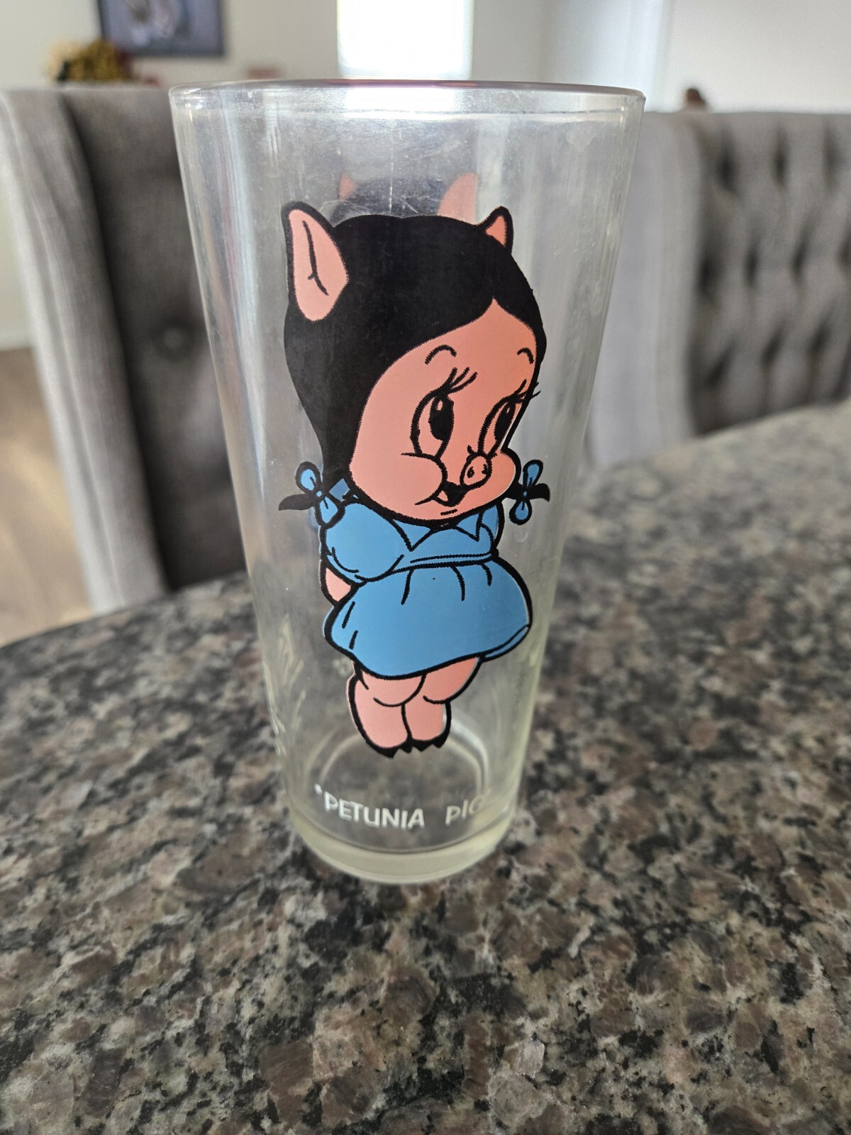 Petunia Pig Glass 1973 Pepsi Collector Series Warner Brothers Looney Tunes