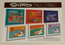 SHAG Josh Agle Pam Springs Book PROMO postcard print AD Art Card Mid Century