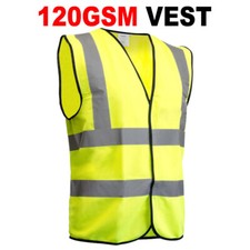 Hi Viz Vest High Vis Safety | YELLOW ORANGE | EN471 Waistcoat Visibility Jacket