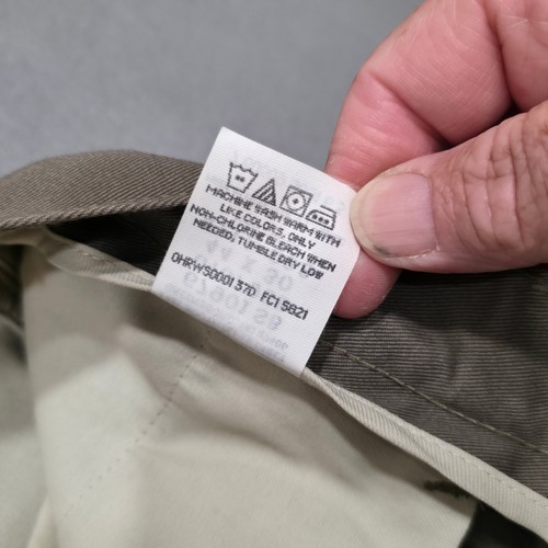 Wrangler Timber Creek Mens Pleated Wrinkle Free Brown Khakis Size 44x30 - Picture 5 of 10