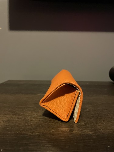 Tory Burch Authentic Eyeglasses Sunglasses Soft Case With Pouch Orange Gold Logo - Picture 2 of 6