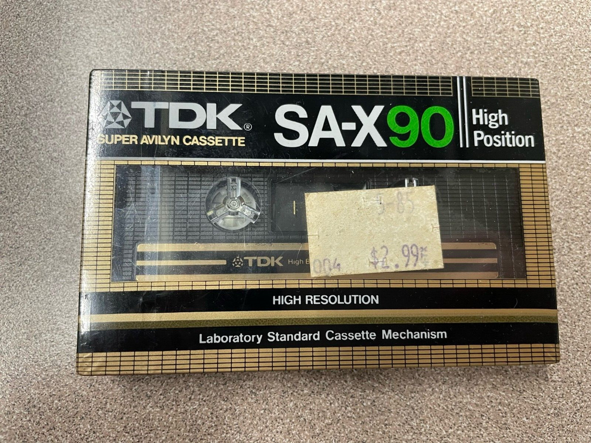 TDK SA-X90 High Position Blank Cassette Tape Type II Made in Japan 1982 NEW