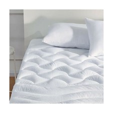 SLEEP ZONE Premium Twin Mattress Pad Quilted Zoned Cooling Mattress Cover Pil...