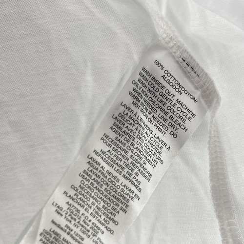 NWT Adidas Teens T Shirt XL X-Large (18/20) Reg Fit Camisa White Graphic - Picture 8 of 9