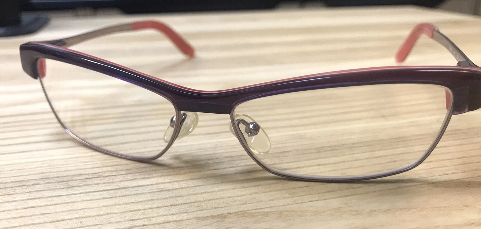 Armani Exchange AX238 Eyeglasses Purple Red Pink Vintage Inspired CatEye Frame