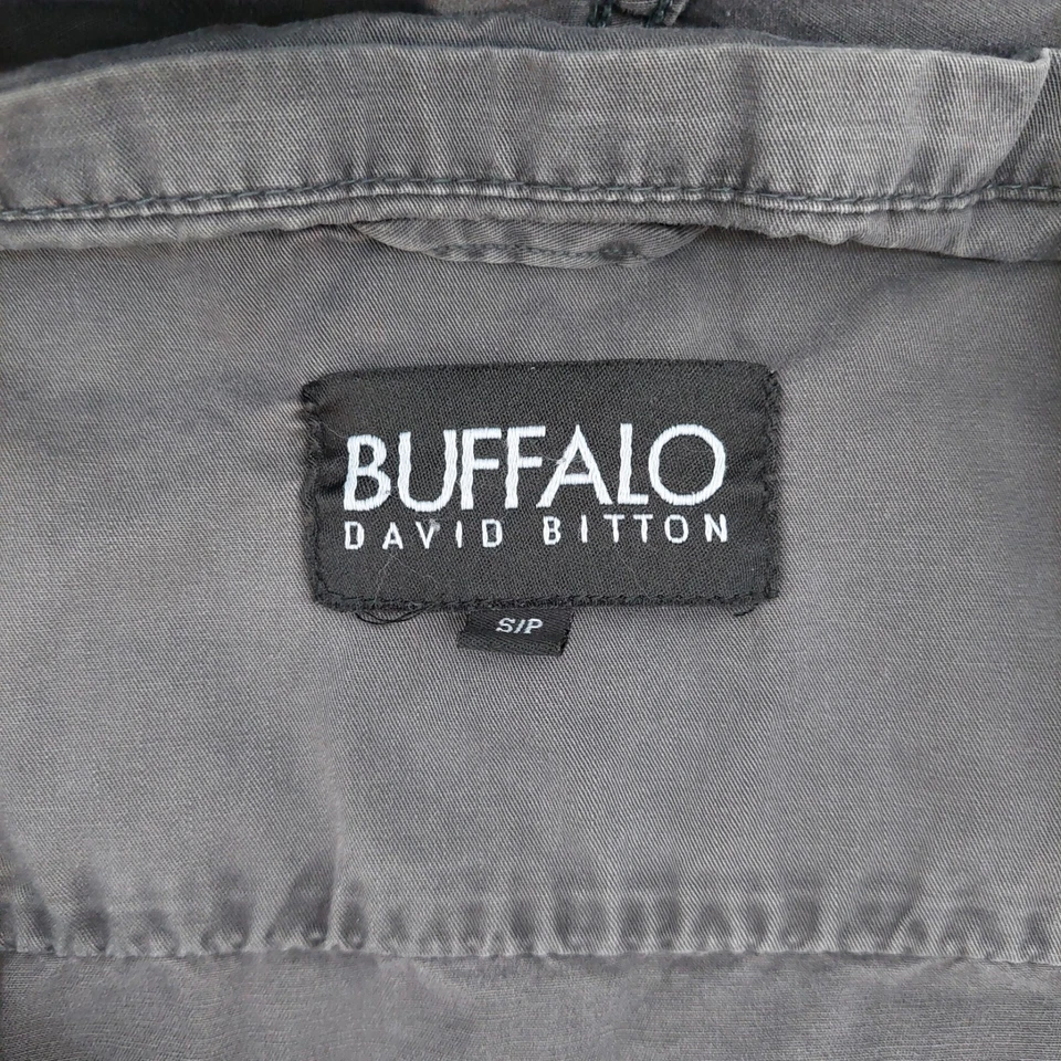 Chaqueta BUFFALO David Bitton gris liso cargo Tampa para mujer talla pequeña S Foto 3 de 4