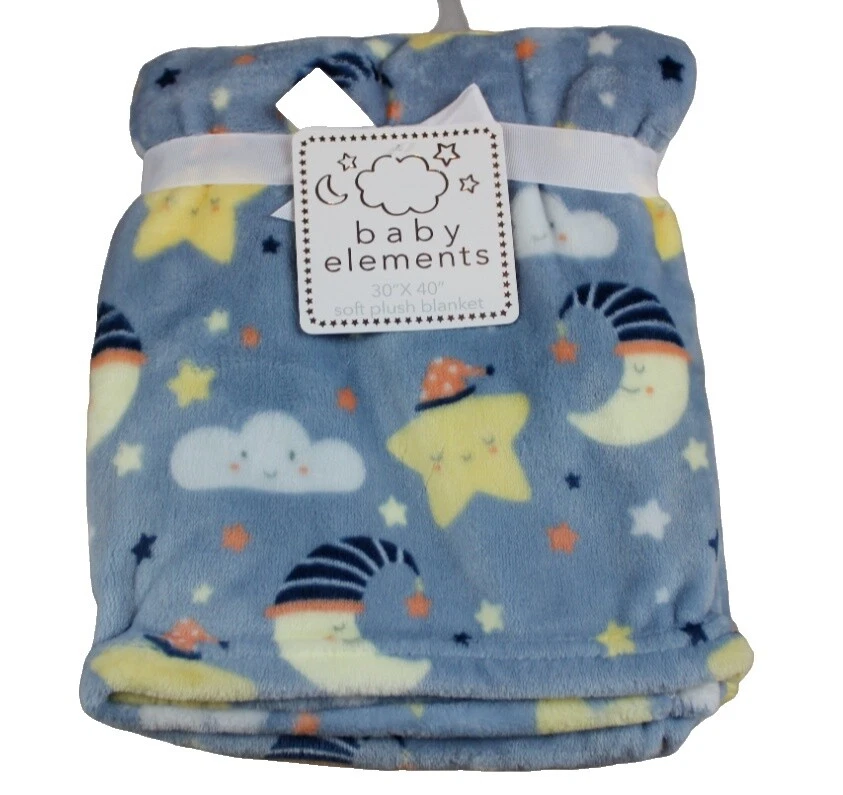 Boys' Fleece Moon & Stars Nursery Bedding