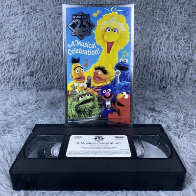 Sesame Street 25th Birthday A Musical Celebration VHS Tape 1993 Jim Henson Songs