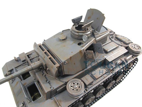 Mato Almost 100% Metal 1/16 Panzer III RC RTR Tank Infrared Barrel 1223 Recoil - Picture 10 of 11