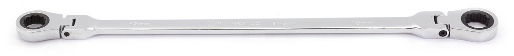Welzh Werkzeug Extra Long Double Ended Flexi-Head Aviation Ratchet Spanner 10x11