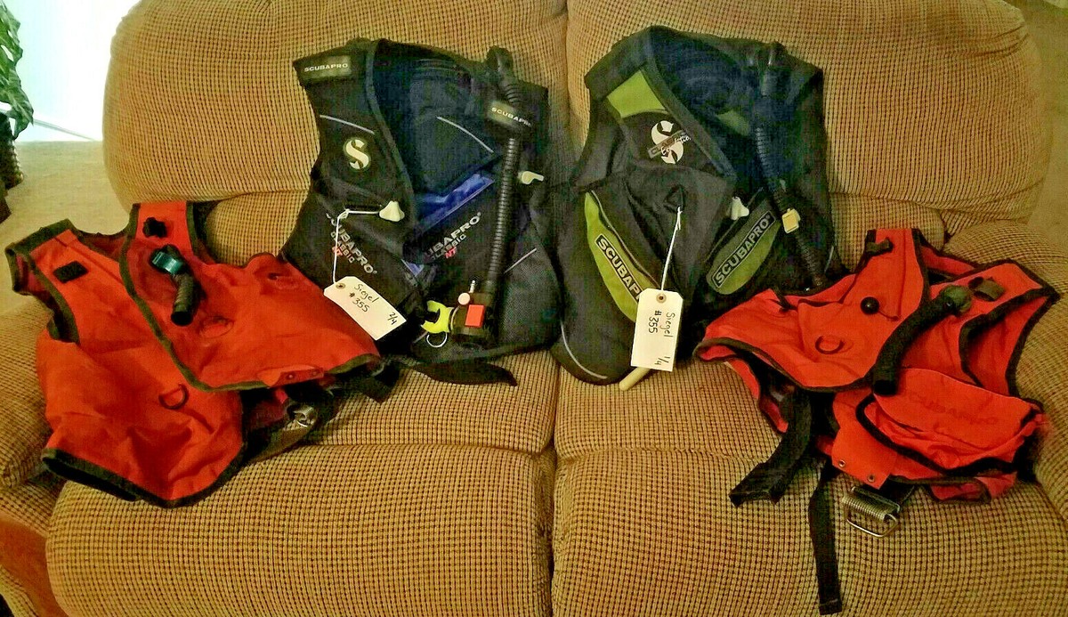 Vintage Scubapro BCD's With & Without AIR 2 Regulators - YOU Vintage Scubapro BCD's With & Without AIR 2 Regulators - YOU
