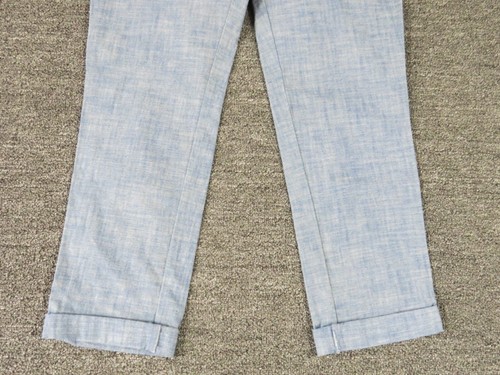 Gap Slacks Pants Womens 2 Blue Cuffed Flat Front Ankle New - Picture 3 of 13