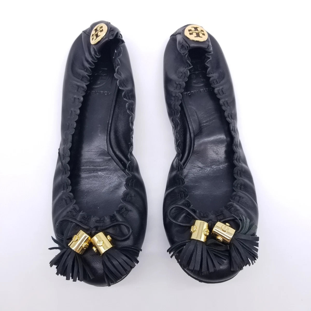 Tory burch flats elastic sale
