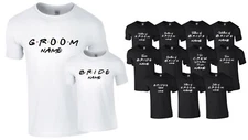 Personalised Bridal Family Groom Family Custom Name T-Shirt Unisex Adult Tee Top