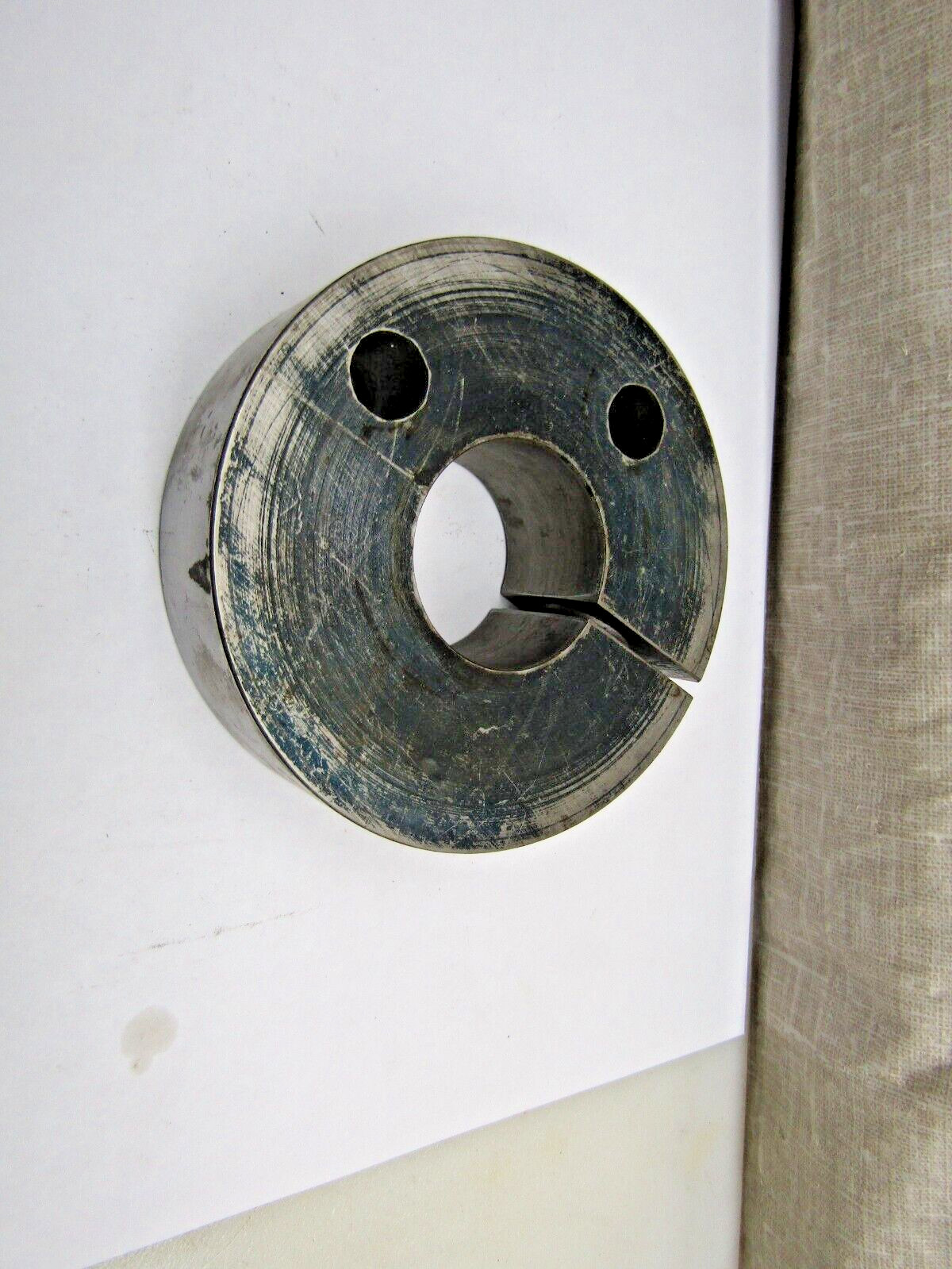 Shaft Clamp Collar Spacers 1-1/2"ID X 4"ODX 1-1/4" thick 2 Bolt Holes USED