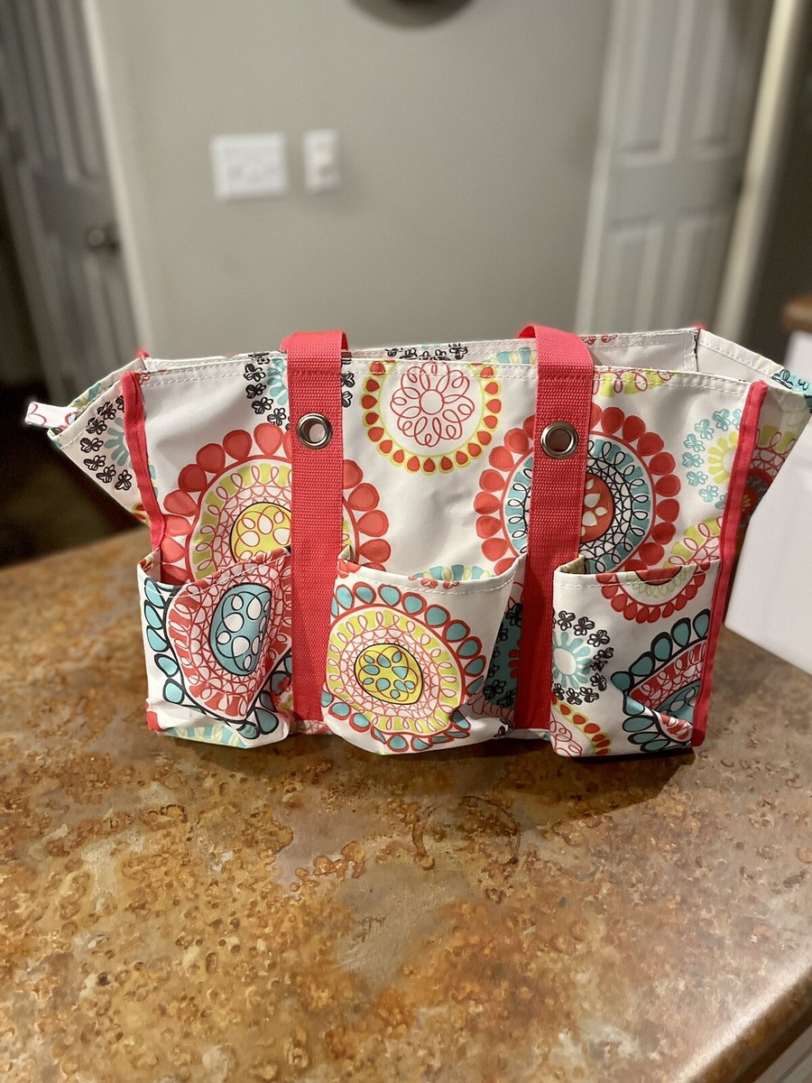 Thirty One Gift Brand Organizing Zip Utility tote bag Citrus