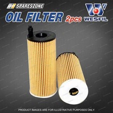 2 x Wesfil Oil Filters for Bmw 118D 220D 318D 320D 330D 420D 520D 535D 640D 730D