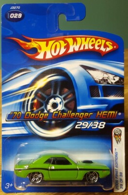 Hot Wheels '70 Dodge Hemi Challenger Green 1:64 Scale New 2006 | eBay