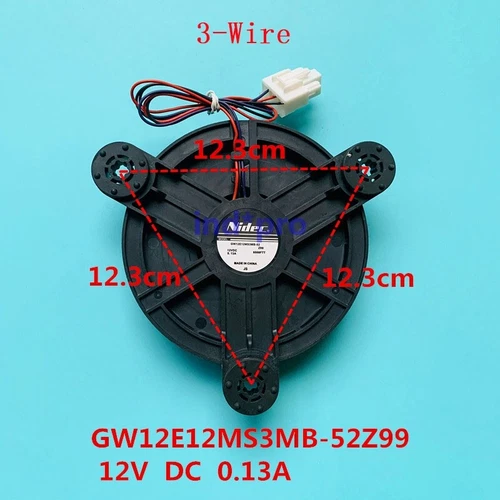 Cooling Fan 12VDC 0.13A For BCD-518WEC Refrigerator New GW12E12MS3MB-52 Z991PCS