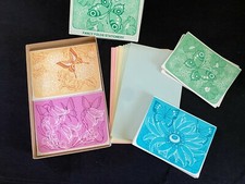 Vintage Current Boxed Stationery Set Butterfly Fancy Folds Letter Writing Paper