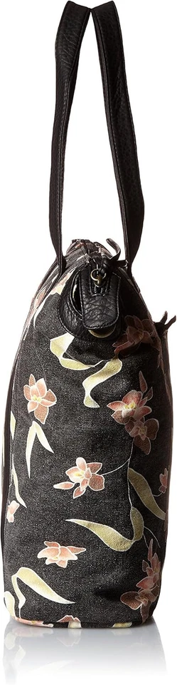 VOLCOM Ciao Bella Tote Tasche Handtasche black Flowers New NEUWARE PORTOFREI !! - Bild 3 von 4